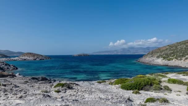 Oszałamiająca Plaża Faneromeni Antiparos Greckie — Wideo stockowe