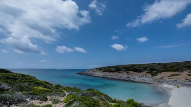 Deslumbrante Praia Faneromeni Antiparos Grécia — Vídeo de Stock