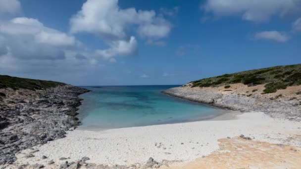 Oszałamiająca Plaża Faneromeni Antiparos Greckie — Wideo stockowe