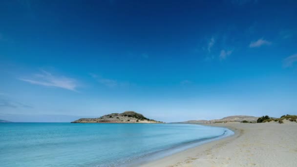 Impresionante Playa Simos Isla Griega Elafonisos — Vídeos de Stock