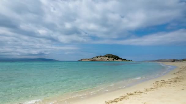 Magnifique Plage Simos Elafonisos Île Grecque — Video