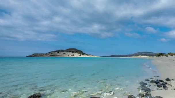 Magnifique Plage Simos Elafonisos Île Grecque — Video