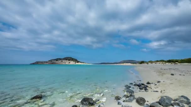 Stunning Simos Beach Elafonisos Island Greece — Stock Video