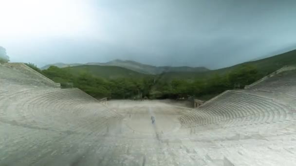 Αρχαίο Αμφιθέατρο Στην Επίδαυρο Ελλάδα — Αρχείο Βίντεο