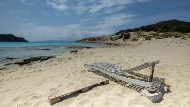 Приголомшливий Пляж Острові Елафонісос — стокове відео