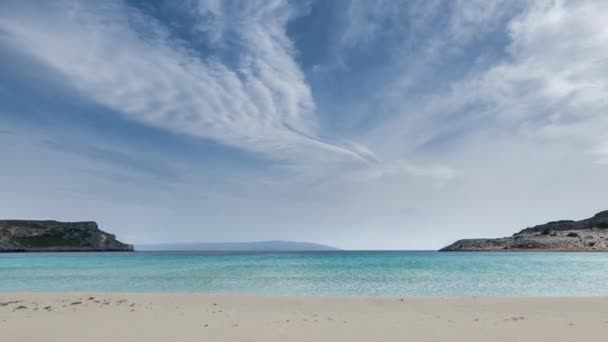 Impresionante Playa Simos Isla Griega Elafonisos — Vídeos de Stock