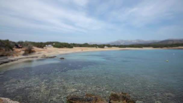 Praia Timelapse Naxos Ilha Grécia — Vídeo de Stock