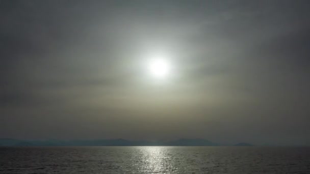Fotografering Vacker Strand Och Kust Greece Med Molnig Himmel — Stockvideo