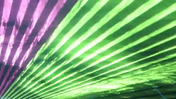Abstract Laserlichtpatroon Nghtclub — Stockvideo