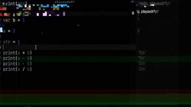 Bilgisayar kodu ve veri akışı. kullanışlı arka plan teknolojisi programlama