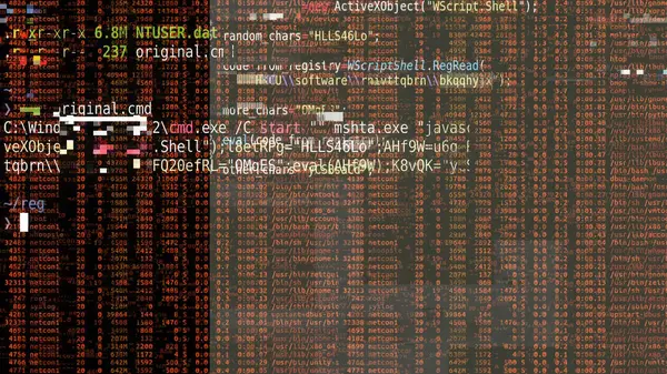 Computercode Datastroom Nuttige Achtergrondtechnologie Programmering Stockfoto