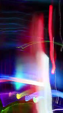 dikey videoda soyut ışık deseni