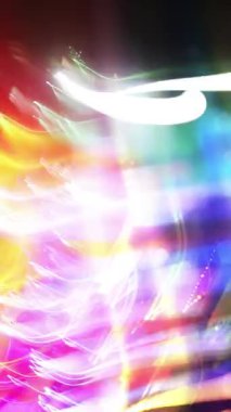 dikey videoda soyut ışık deseni