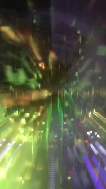 Discoball Abstracto Luces Fiesta Vertical — Vídeos de Stock