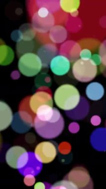 dikey videoda soyut ışık deseni