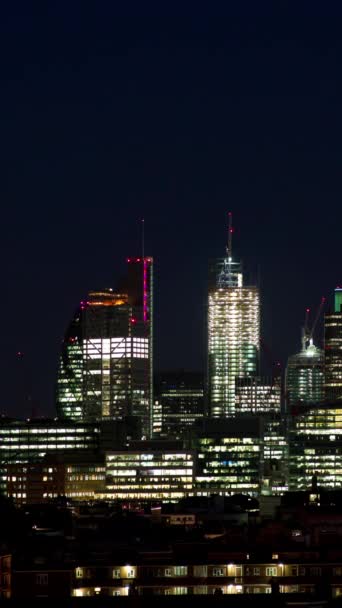 Kota London Yang Menakjubkan Timelapse Dari Sudut Pandang Yang Tinggi — Stok Video