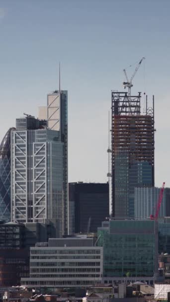 Étonnante Ville Londres Horizon Timelapse Partir Point Vue Élevé Dans — Video
