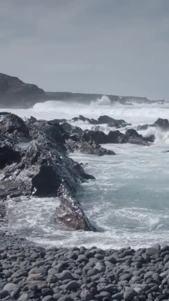 Lanzarote Kanarya Adaları Dikey Video — Stok video