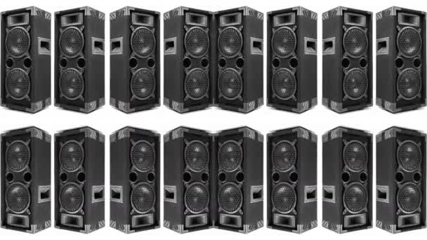 Sequence Audio Music Speakers Sub Woofers — Stock Video