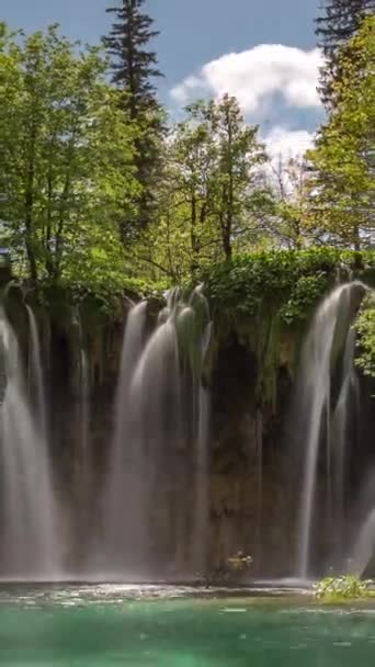 Merveille Naturelle Parc National Des Lacs Plitvice Croatie Vertical — Video