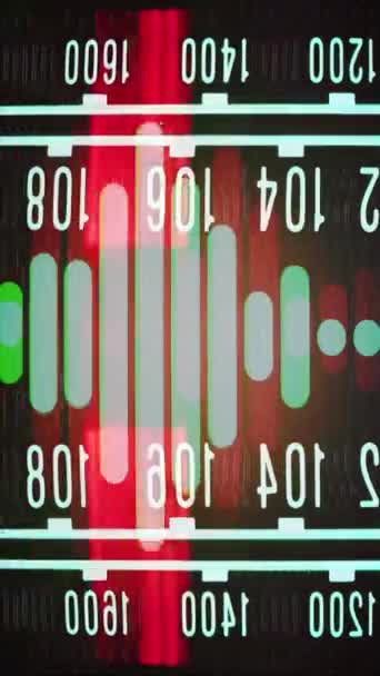 Mały Vintage Radio Stop Ruchu Pionie — Wideo stockowe