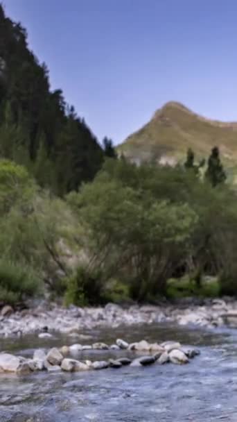 Timelapse Sceny Krajobrazowej Parku Naturalnym Monte Pedido Hiszpanii Aragon Pionie — Wideo stockowe