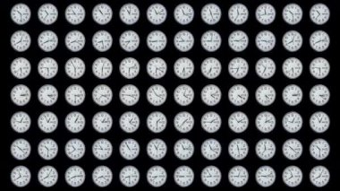 12 saatlik duraklama hareketini geçen Örneksel Saatler Izgarası