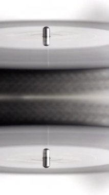 Dikey olarak DJ kayıt oynatıcısının detayları