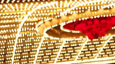 ve gece las vegas neon ışıkları