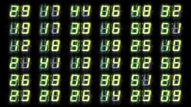 Retro LED saati stop hareketinde 