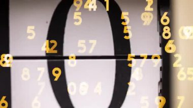 Retro analog çevirme saati stop hareketinde 