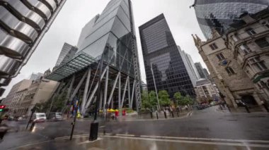 Londra 'nın kilometrekare sokak manzarasının zamanlaması