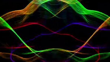 Hareket eden floresan kablolarından yapılmış ışık yolları