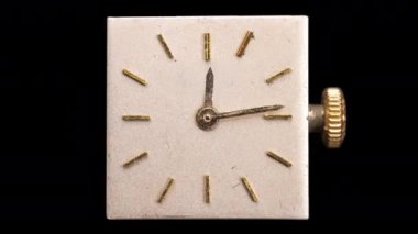 Soyut şablona dönüştürülmüş farklı vintage saatler 