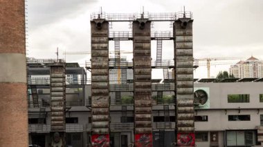  Pekin 'deki eski terk edilmiş fabrika ve sanayi kompleksi