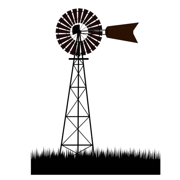 Windpomp Voor Water Olie — Stockfoto