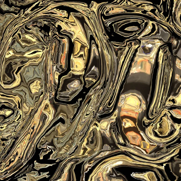 Abstract Gold Oil Pattern — Stock Photo, Image