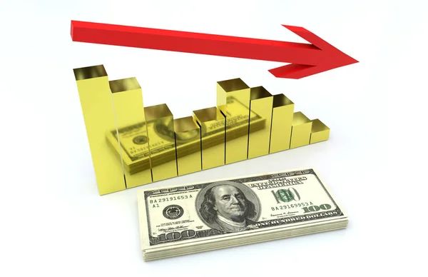 Graph Cash Finance Arrow — Stock Photo, Image