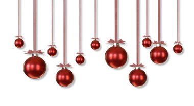 Koyu Kırmızı Noel mücevherleri kurdele ve yayla