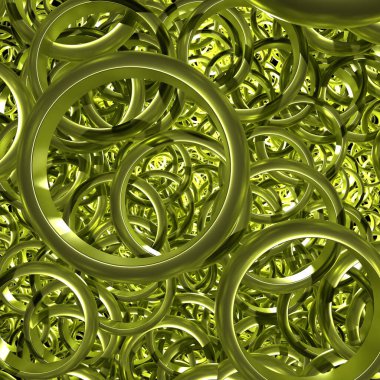 Gold rings as abstract background image