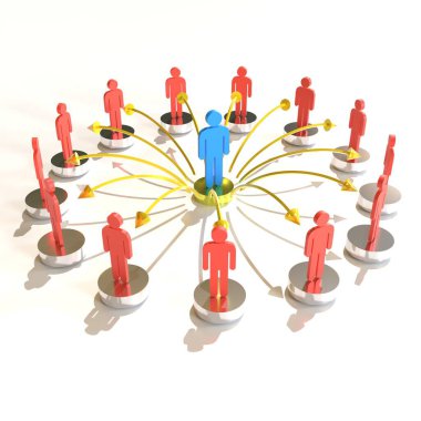 Business to business boss workers