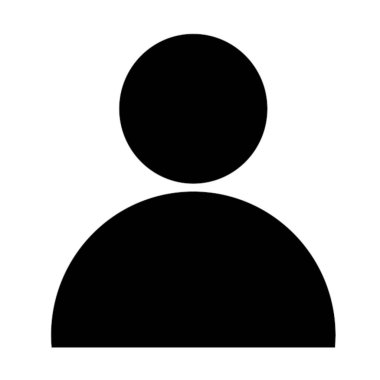 Siyah beyaz basit adam simgesi