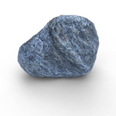 Beyaz arkaplanda taş