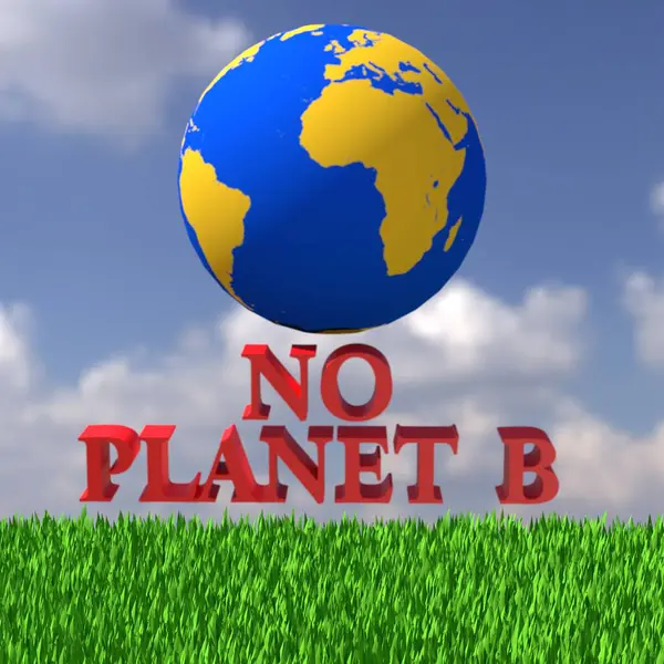 Ingen Planet Klimatkris Illustration — Stockfoto