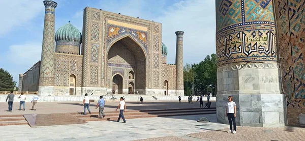 乌兹别克斯坦古代丝绸之路与历史 — 图库照片