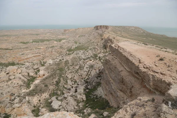 在哈萨克斯坦曼吉斯坦 美丽而狂野的土地 — 图库照片