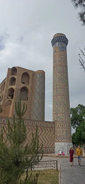 ウズベキスタンの古代シルクロードと歴史は — ストック写真
