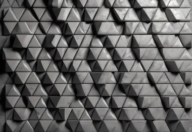 Küpler ve 3 boyutlu işlemeli soyut metal arka plan. 3d illüstrasyon