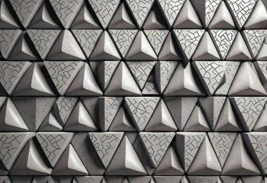 Siyah ve beyaz soyut geometrik desen