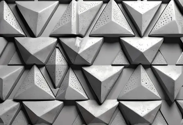 Siyah ve beyaz altıgen desenli metal yüzey. 3D illüstrasyon, 3D canlandırma.